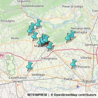 Mappa Via Villette, 31044 Montebelluna TV, Italia (5.46563)
