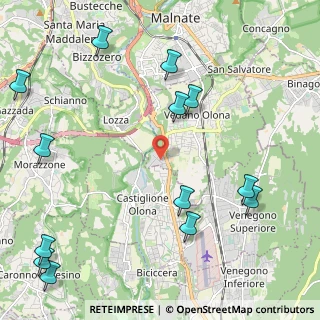 Mappa Via Martinengo, 21040 Vedano Olona VA, Italia (2.90385)