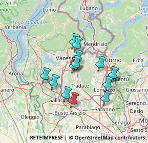 Mappa Via Martinengo, 21040 Vedano Olona VA, Italia (10.95857)