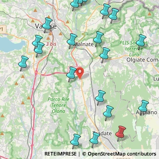 Mappa Via Martinengo, 21040 Vedano Olona VA, Italia (5.8865)
