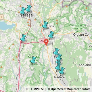 Mappa Via Martinengo, 21040 Vedano Olona VA, Italia (4.48)