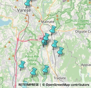 Mappa Via Martinengo, 21040 Vedano Olona VA, Italia (4.06667)
