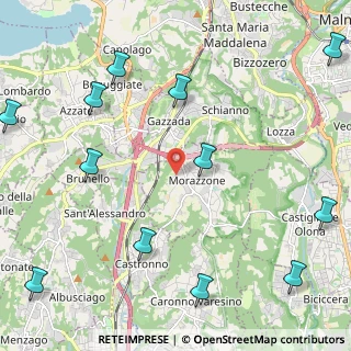 Mappa Via Cuffia, 21040 Morazzone VA, Italia (3.03417)