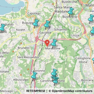 Mappa Via Cuffia, 21040 Morazzone VA, Italia (3.16333)