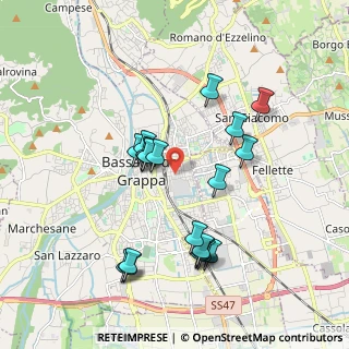 Mappa Via Pirani, 36061 Bassano del Grappa VI, Italia (1.811)