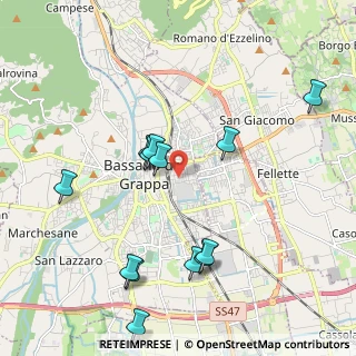 Mappa Via Pirani, 36061 Bassano del Grappa VI, Italia (2.13769)