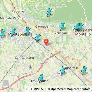 Mappa Via Antonio Meucci, 31044 Montebelluna TV, Italia (2.94364)