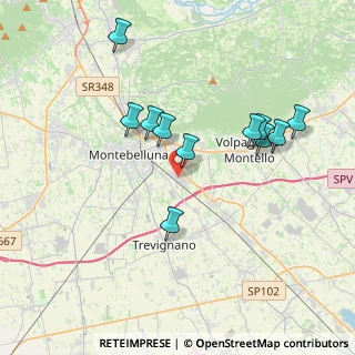 Mappa Via Antonio Meucci, 31044 Montebelluna TV, Italia (3.58182)