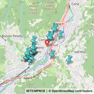 Mappa Via E.Mattei, 24021 Albino BG, Italia (0.8)