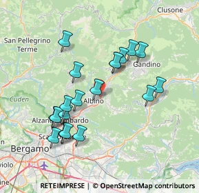 Mappa Via E.Mattei, 24021 Albino BG, Italia (7.00474)