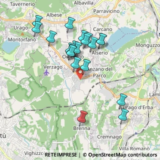 Mappa 22040 Alzate Brianza CO, Italia (1.8925)