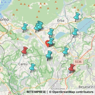 Mappa 22040 Alzate Brianza CO, Italia (3.73882)