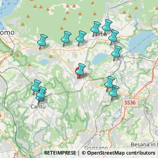 Mappa 22040 Alzate Brianza CO, Italia (4.23769)