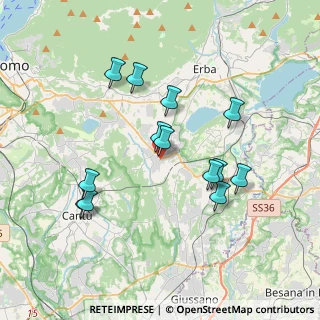 Mappa 22040 Alzate Brianza CO, Italia (3.47385)