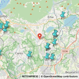 Mappa 22040 Alzate Brianza CO, Italia (5.44077)