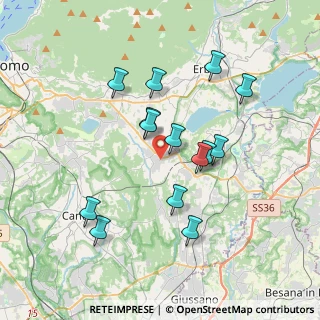 Mappa 22040 Alzate Brianza CO, Italia (3.37)