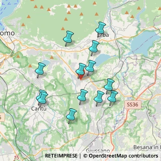 Mappa 22040 Alzate Brianza CO, Italia (3.50769)