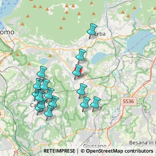 Mappa 22040 Alzate Brianza CO, Italia (4.22375)