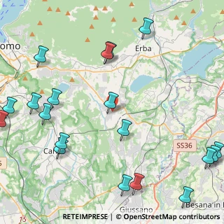 Mappa 22040 Alzate Brianza CO, Italia (6.02316)