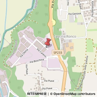 Mappa Via Gia, 5, 21040 Vedano Olona, Varese (Lombardia)