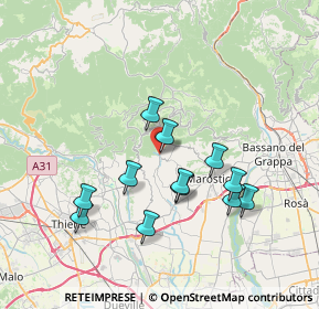 Mappa Salcedo, 36040 Salcedo VI, Italia (6.71417)