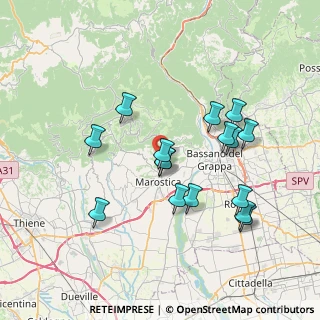 Mappa Via Prai, 36063 Marostica VI, Italia (6.92125)