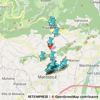 Mappa Via Prai, 36063 Marostica VI, Italia (1.7405)