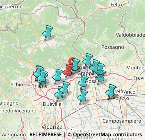 Mappa Via Prai, 36063 Marostica VI, Italia (12.21789)