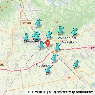 Mappa Via Meucci A., 31044 Montebelluna TV, Italia (3.26)