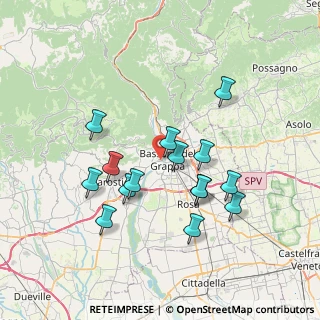 Mappa Via Marco Sasso, 36061 Bassano del Grappa VI, Italia (6.674)