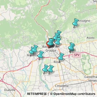 Mappa Via Marco Sasso, 36061 Bassano del Grappa VI, Italia (5.35133)