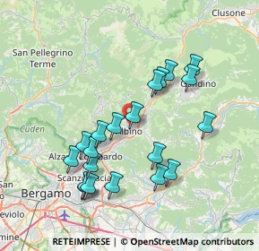 Mappa Via di Vittorio, 24021 Albino BG, Italia (7.193)