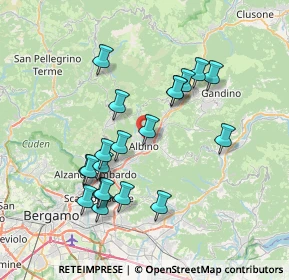 Mappa Via di Vittorio, 24021 Albino BG, Italia (7.0035)