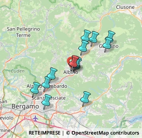 Mappa Via di Vittorio, 24021 Albino BG, Italia (5.65357)