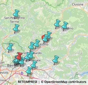 Mappa Via di Vittorio, 24021 Albino BG, Italia (9.383)