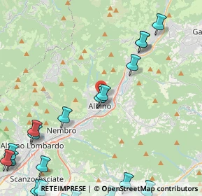 Mappa Via di Vittorio, 24021 Albino BG, Italia (6.6285)