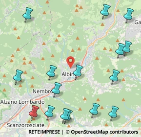 Mappa Via di Vittorio, 24021 Albino BG, Italia (5.64438)