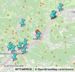 Mappa Via di Vittorio, 24021 Albino BG, Italia (4.89083)