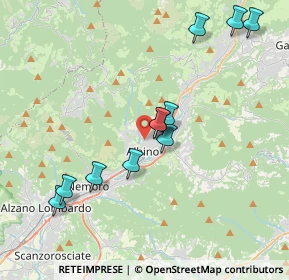 Mappa Via di Vittorio, 24021 Albino BG, Italia (3.84182)