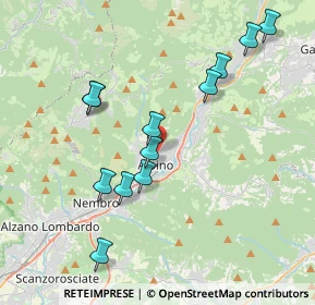 Mappa Via di Vittorio, 24021 Albino BG, Italia (3.85917)