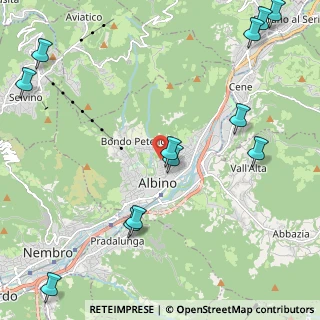 Mappa Via di Vittorio, 24021 Albino BG, Italia (2.93333)