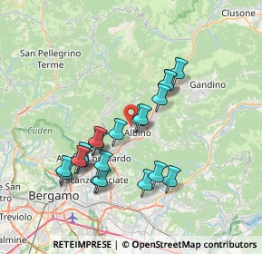 Mappa Via Milano, 24021 Albino BG, Italia (6.694)