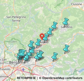 Mappa Via Milano, 24021 Albino BG, Italia (7.987)