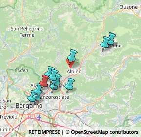 Mappa Via Milano, 24021 Albino BG, Italia (7.54692)