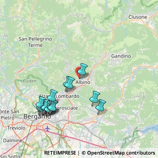 Mappa Via Milano, 24021 Albino BG, Italia (8.92706)