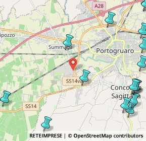 Mappa Via Dogana, 30026 Portogruaro VE, Italia (3.43063)
