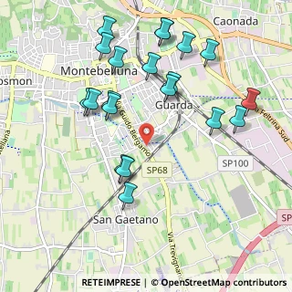 Mappa Via dei Rosai, 31044 Montebelluna TV, Italia (1.082)