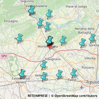 Mappa Via dei Rosai, 31044 Montebelluna TV, Italia (8.476)