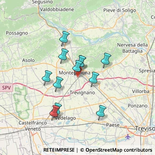 Mappa Via dei Rosai, 31044 Montebelluna TV, Italia (5.92583)