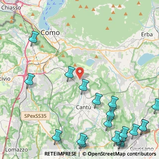 Mappa Via Brugnago, 22070 Capiago Intimiano CO, Italia (6.755)